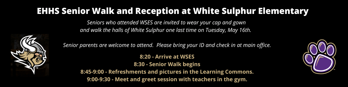 EHHS Senior Walk and Reception at White Sulphur Elementary (1)